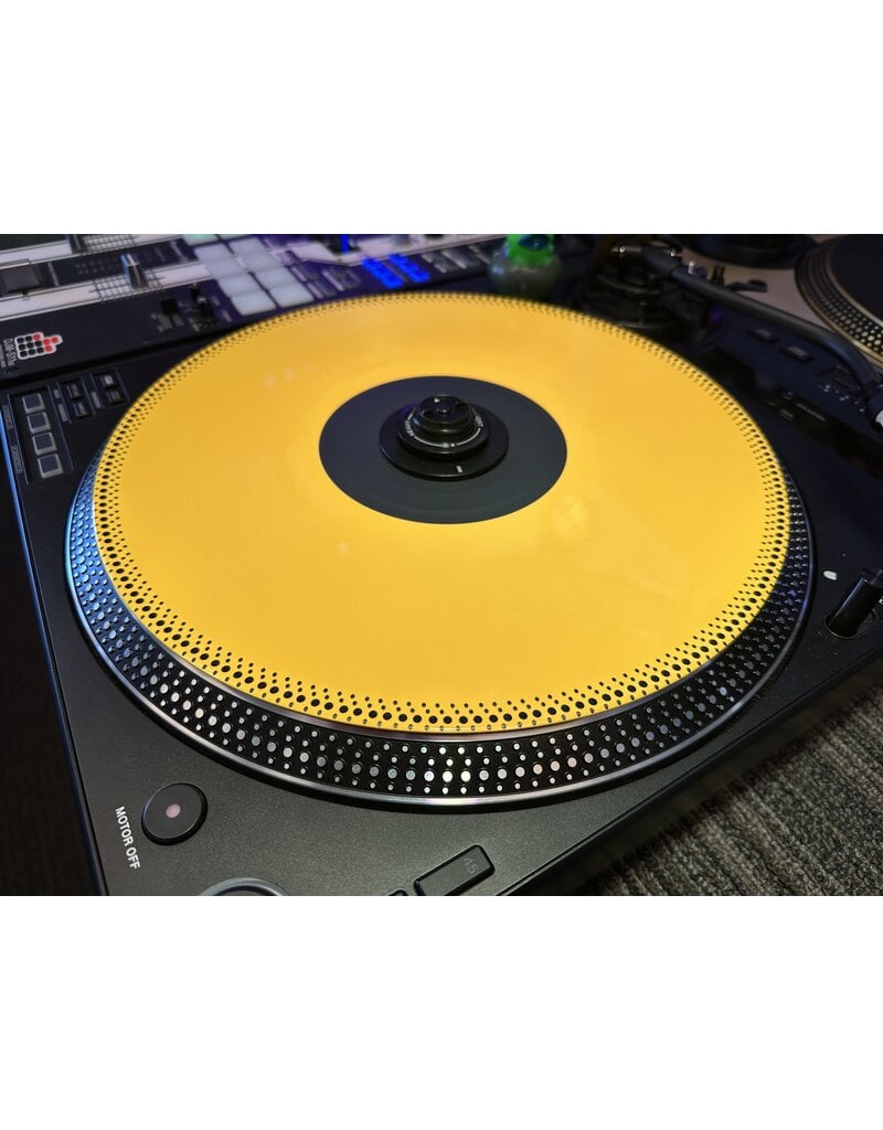 Mile High DJ Supply Yellow DOTS Custom Serato Control Vinyl - One Pair