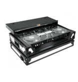 ProX ProX ATA Flight Case for REV7 w/ Laptop Shelf 1U Rack Space + Wheels - White Black (XS-DDJREV7WLTWH)