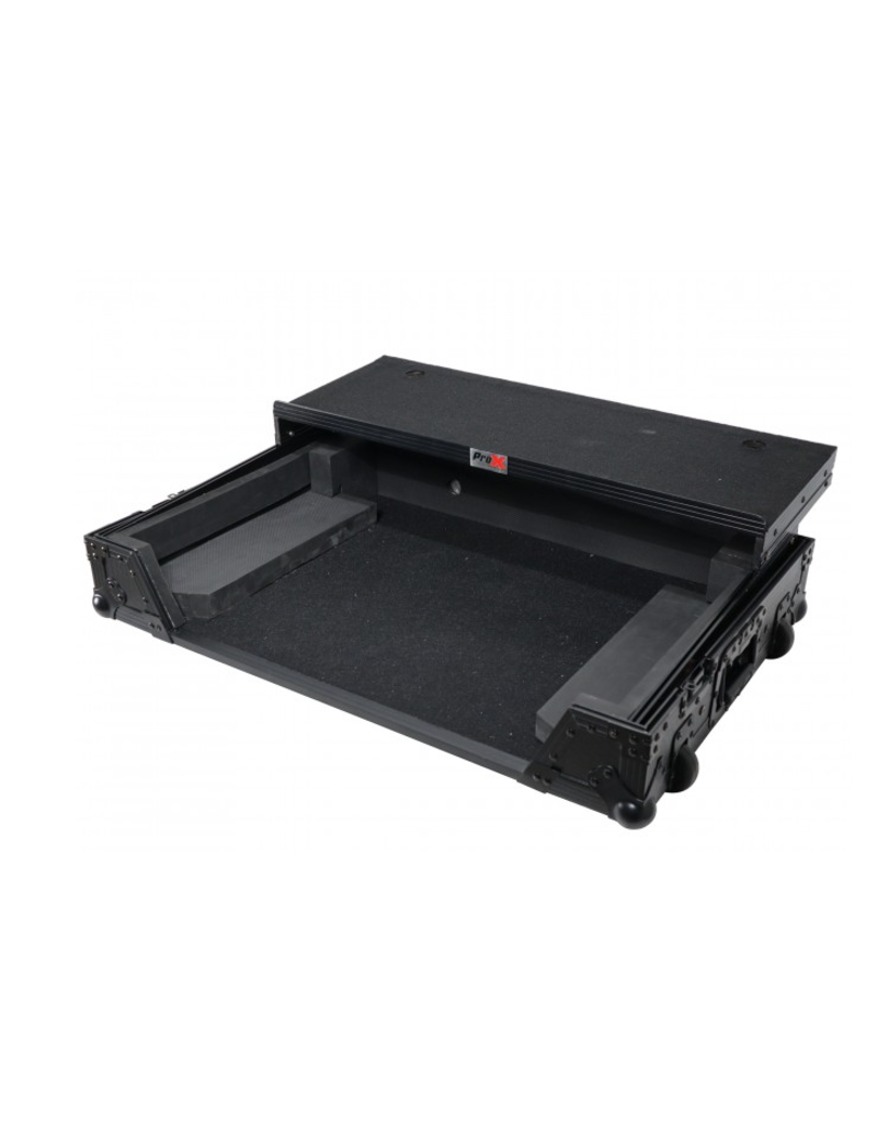 ProX ProX  Black ATA Style DJ Controller Case for DDJ-REV5 XDJ-RX3 RX2 Case w/Laptop Shelf + Wheels  (XS-XDJRX3WLTBL)