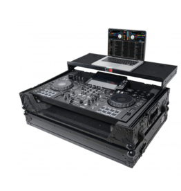 ProX ProX  Black ATA Style DJ Controller Case for DDJ-REV5 XDJ-RX3 RX2 Case w/Laptop Shelf + Wheels  (XS-XDJRX3WLTBL)