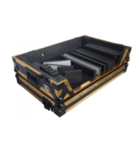 ProX ProX ATA Flight Case for Pioneer DDJ1000 FLX6 SX3 DJ Controller w/ 1U Rack Space + Wheels - Gold Black (XS-DDJ1000WFGLD)