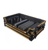 ProX ProX ATA Flight Case for Pioneer DDJ1000 FLX6 SX3 DJ Controller w/ 1U Rack Space + Wheels - Gold Black (XS-DDJ1000WFGLD)