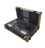 ProX ProX ATA Flight Case for Pioneer DDJ1000 FLX6 SX3 DJ Controller w/ 1U Rack Space + Wheels - Gold Black (XS-DDJ1000WFGLD)