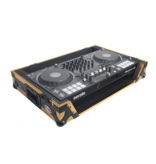 ProX ProX ATA Flight Case for Pioneer DDJ1000 FLX6 SX3 DJ Controller w/ 1U Rack Space + Wheels - Gold Black (XS-DDJ1000WFGLD)