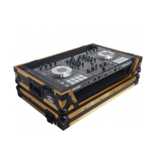 ProX ProX ATA Flight Case for Pioneer DDJ1000 FLX6 SX3 DJ Controller w/ 1U Rack Space + Wheels - Gold Black (XS-DDJ1000WFGLD)