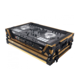 ProX ProX ATA Flight Case for Pioneer DDJ1000 FLX6 SX3 DJ Controller w/ 1U Rack Space + Wheels - Gold Black (XS-DDJ1000WFGLD)