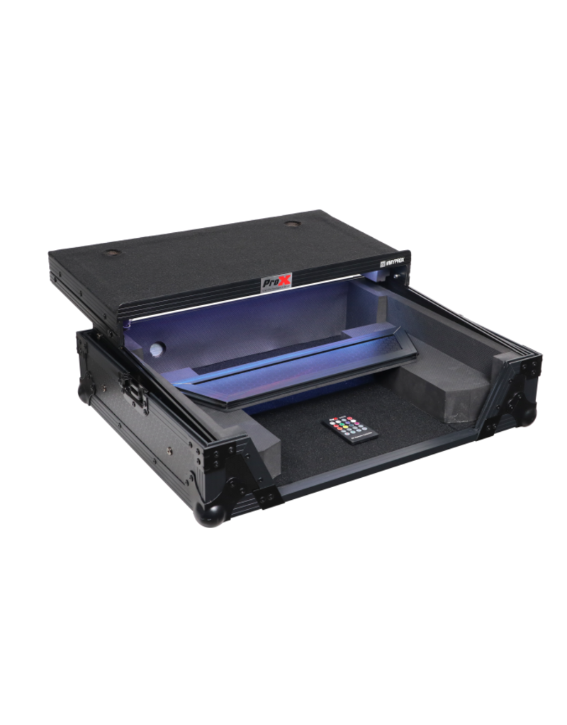 ProX ATA Flight Case For Pioneer AlphaTheta OMNIS-DUO DJ Controller with Laptop Shelf + LED  (XS-OMNISDUOLTBLLED)