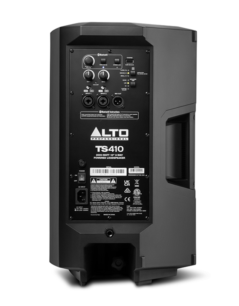 Alto TS410 TrueSonic 4 Series 2000W 10" 2-Way Active Loudspeaker with Bluetooth (TS410)