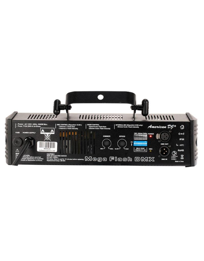ADJ ADJ Mega Flash DMX:  Programmable, Sound Activated Strobe Light