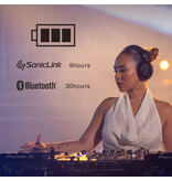 AlphaTheta HDJ-F10-TX Professional Wireless DJ Headphones with Transmitter - AlphaTheta