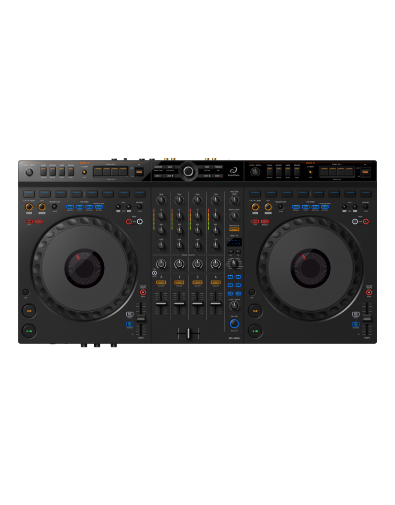 AlphaTheta DDJ-GRV6: 4-Channel DJ Controller - AlphaTheta