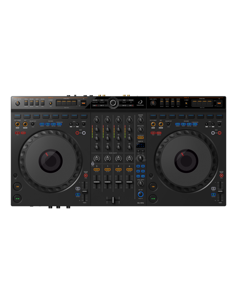 AlphaTheta DDJ-GRV6: 4-channel DJ controller for multiple DJ applications - AlphaTheta
