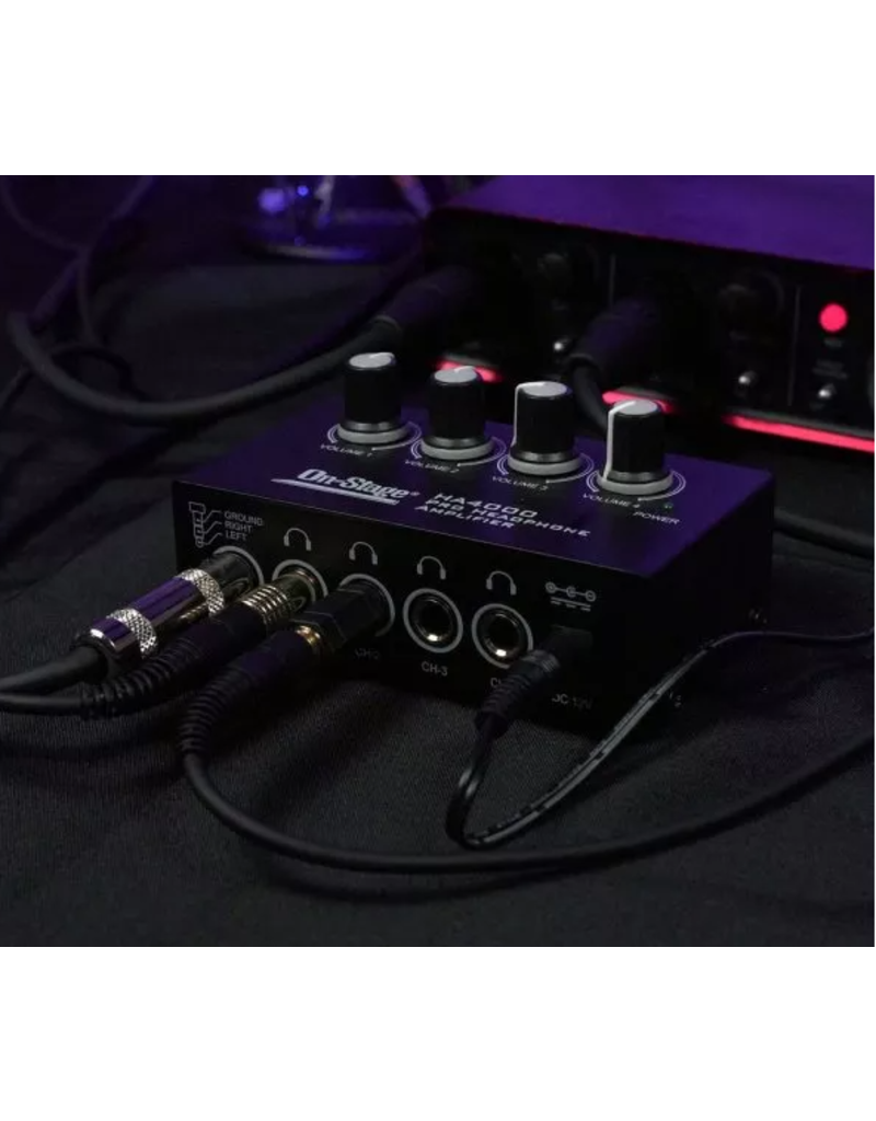 On-Stage On-Stage 4-Channel Headphone Amp (HA4000)