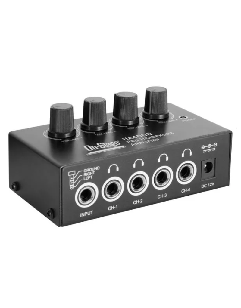 On-Stage On-Stage 4-Channel Headphone Amp (HA4000)