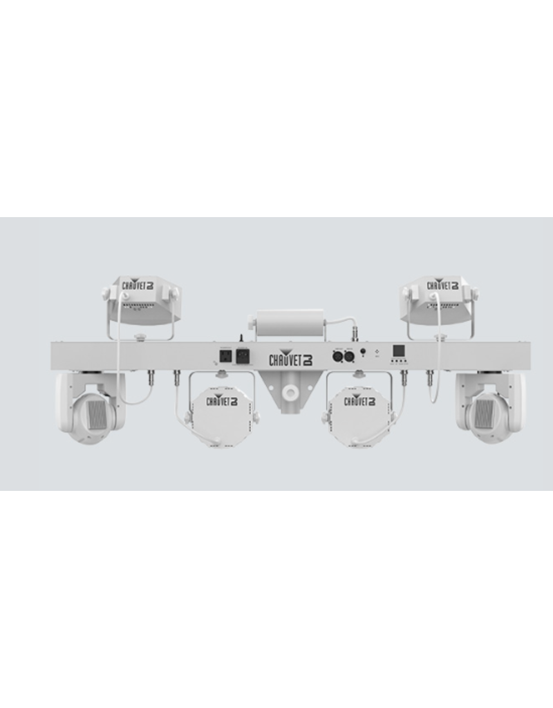 Chauvet DJ Chauvet DJ GigBAR Move 5-in-1 Lighting System with Moving Heads, Pars, Derbys, Strobe, and Laser Effects (White) (GIGBARMOVEWHT)