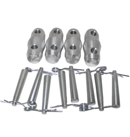 ProX ProX Set of (4) Double Sided Conical Couplers with connectors and pins (XT-CP-PAC3 Pack)