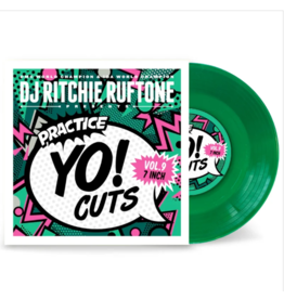 Turntable Training Wax Ritchie Ruftone Practice Yo! Cuts Vol. 9 ::: 7" GREEN  Scratch Record
