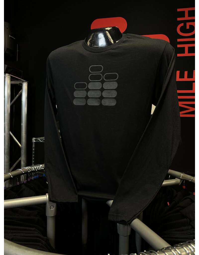 Mile High DJ Supply Mile High DJ Supply Black on Black T Shirt (long sleeved)