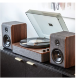 Crosley Crosley Nocturne Record Player Turntable With Speakers - Charcoal