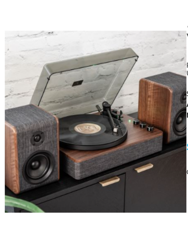 Crosley Crosley Nocturne Record Player Turntable With Speakers - Charcoal