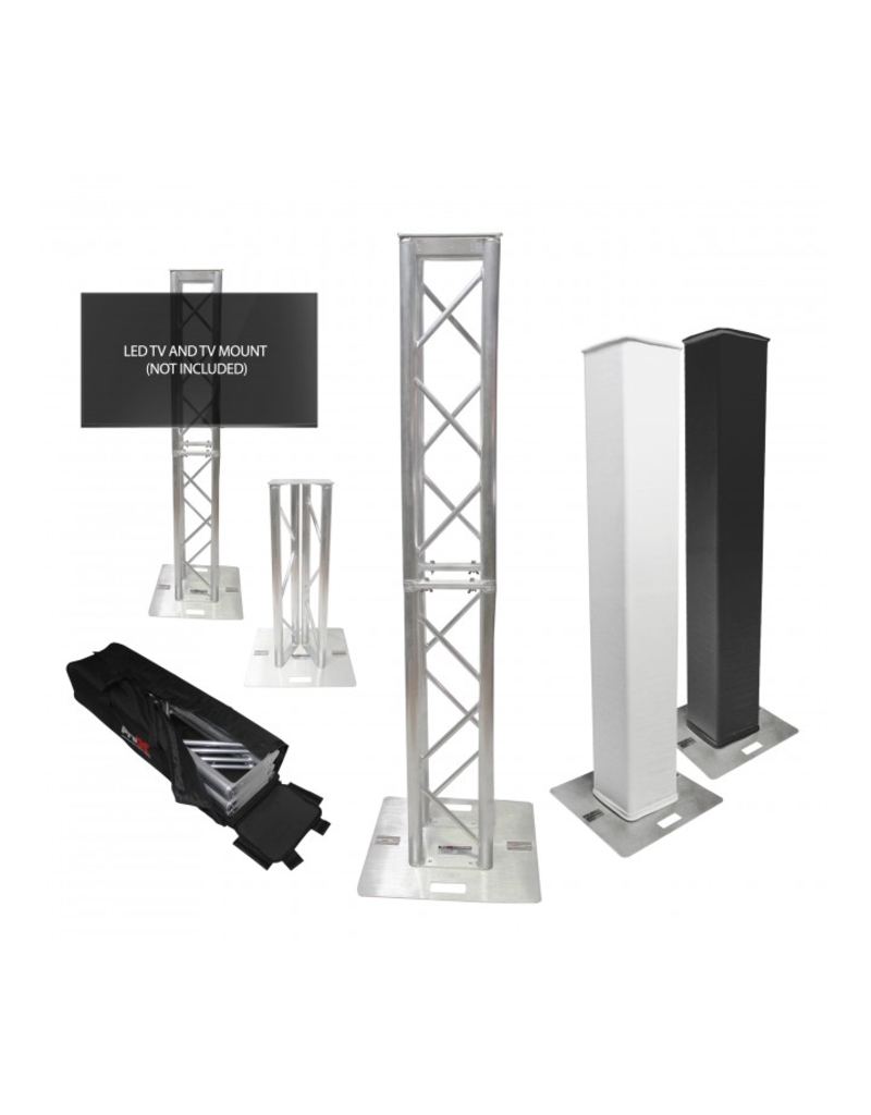 ProX ProX Flex Tower Totem Package - Adjustable 6.56ft or 3.28ft With Soft Carrying Bag (XT-FTP328-656-B)