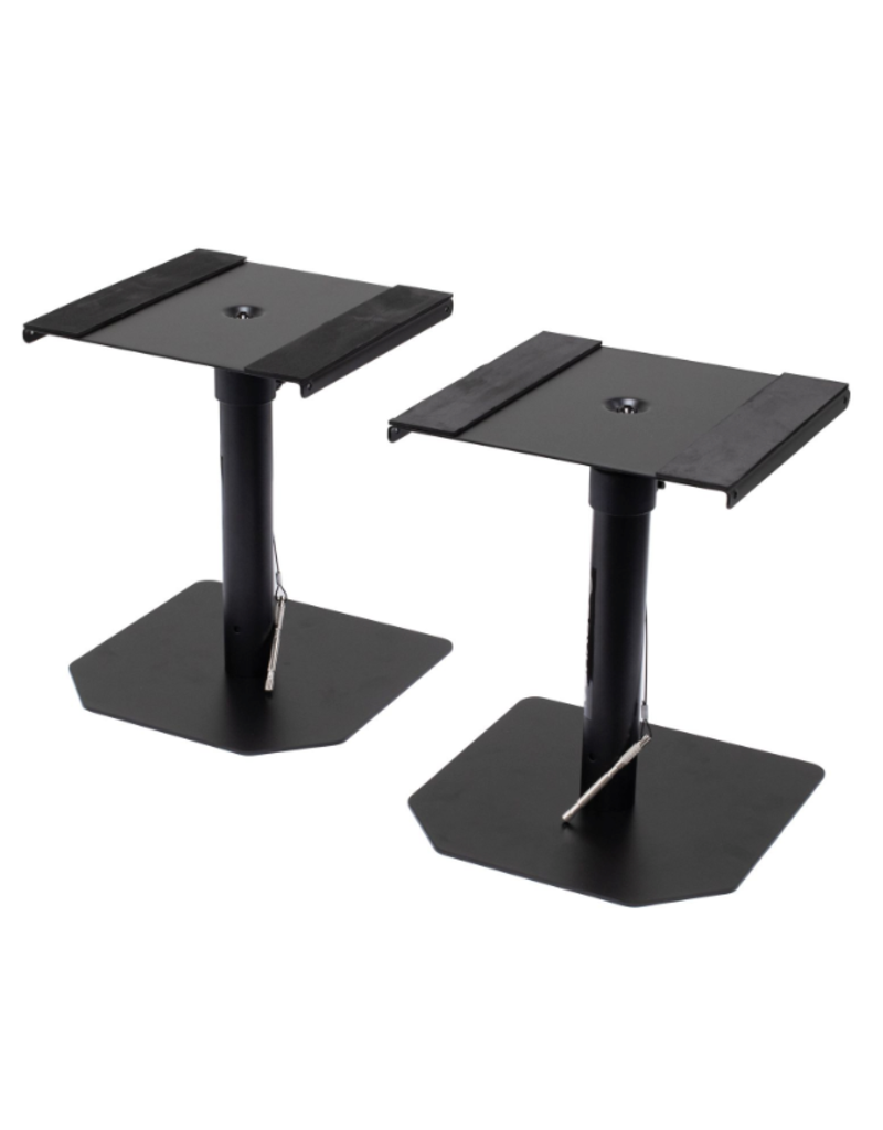 Odyssey Speaker Monitor Stands with Flat Surface Base (Pair) ASPKSTAND2XDT