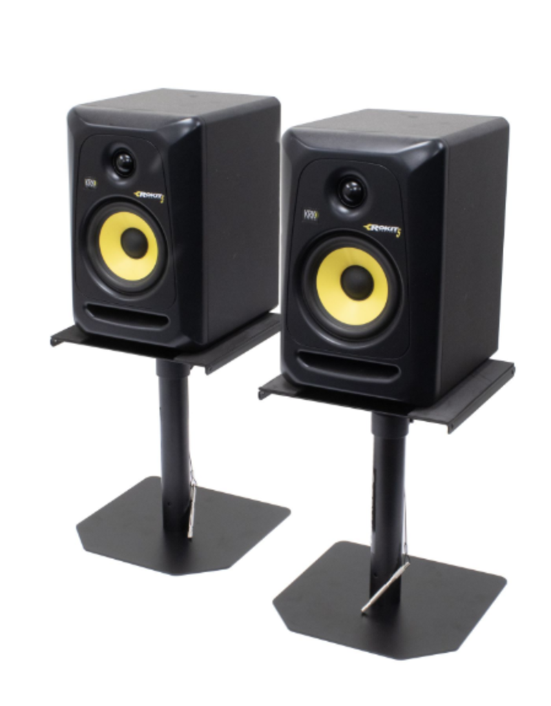 Odyssey Speaker Monitor Stands with Flat Surface Base (Pair) ASPKSTAND2XDT