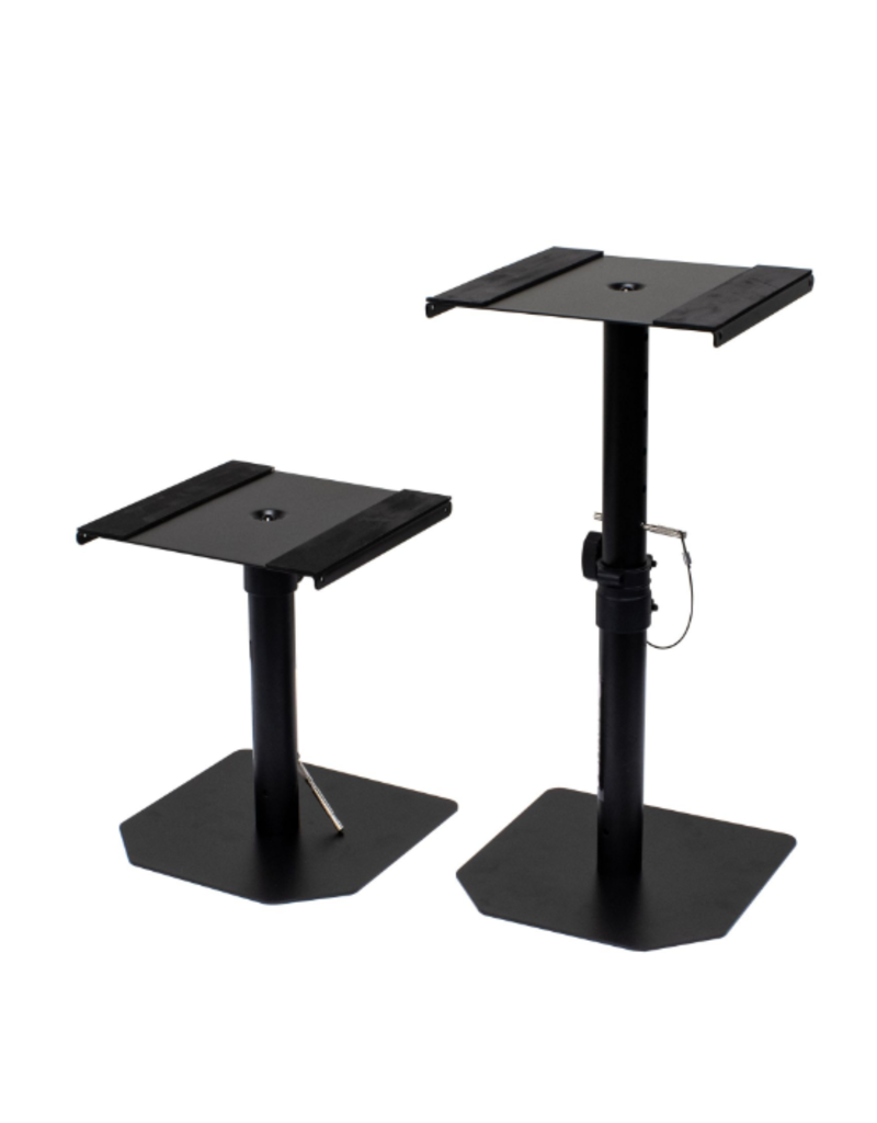 Odyssey Speaker Monitor Stands with Flat Surface Base (Pair) ASPKSTAND2XDT