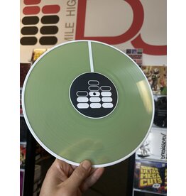Glow in the Dark with WHITE  Halo 12" Serato Control Vinyl (Pair): Only Available from Mile High DJ Supply