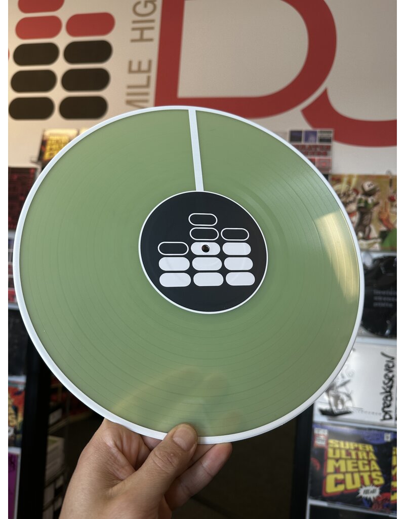 Glow in the Dark with WHITE  Halo 12" Serato Control Vinyl (Pair): Only Available from Mile High DJ Supply