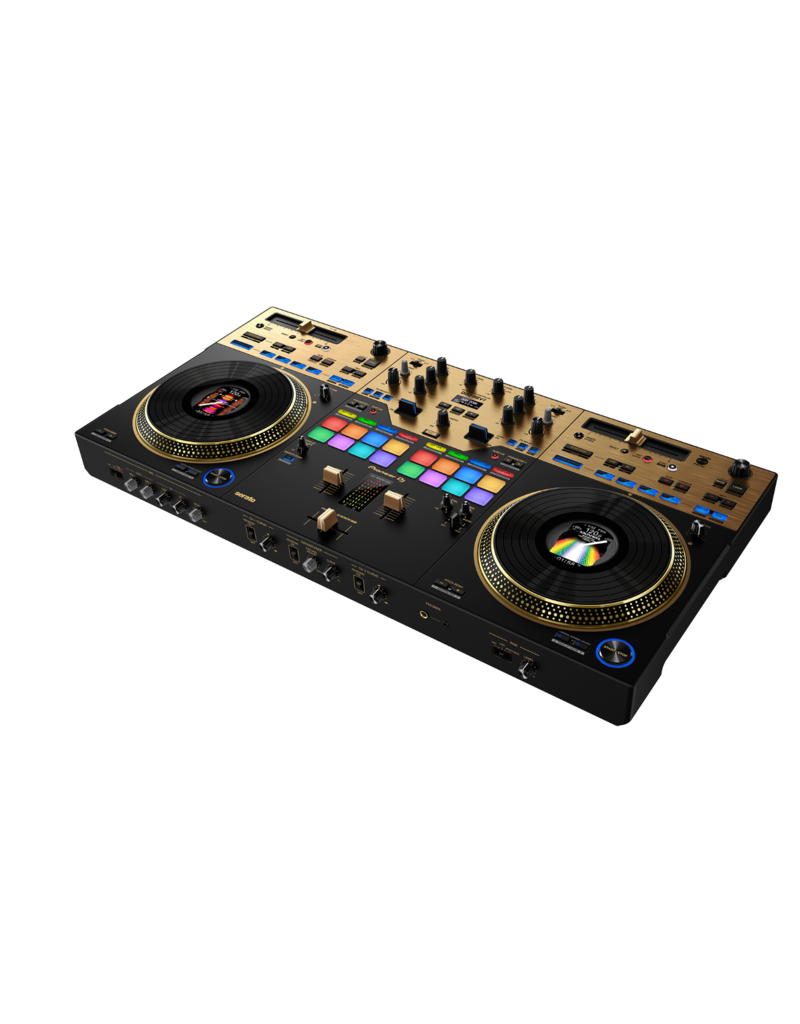 DDJ-REV7-N GOLD: Scratch-style 2-channel DJ Controller with motorized jog wheels and on jog display for Serato DJ Pro - PIONEER DJ