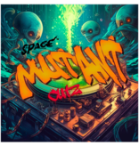 CrabCake Records Space Mutant Cutz 12" Cyan + Black Cosmos Scratch Record from Crabcake Records