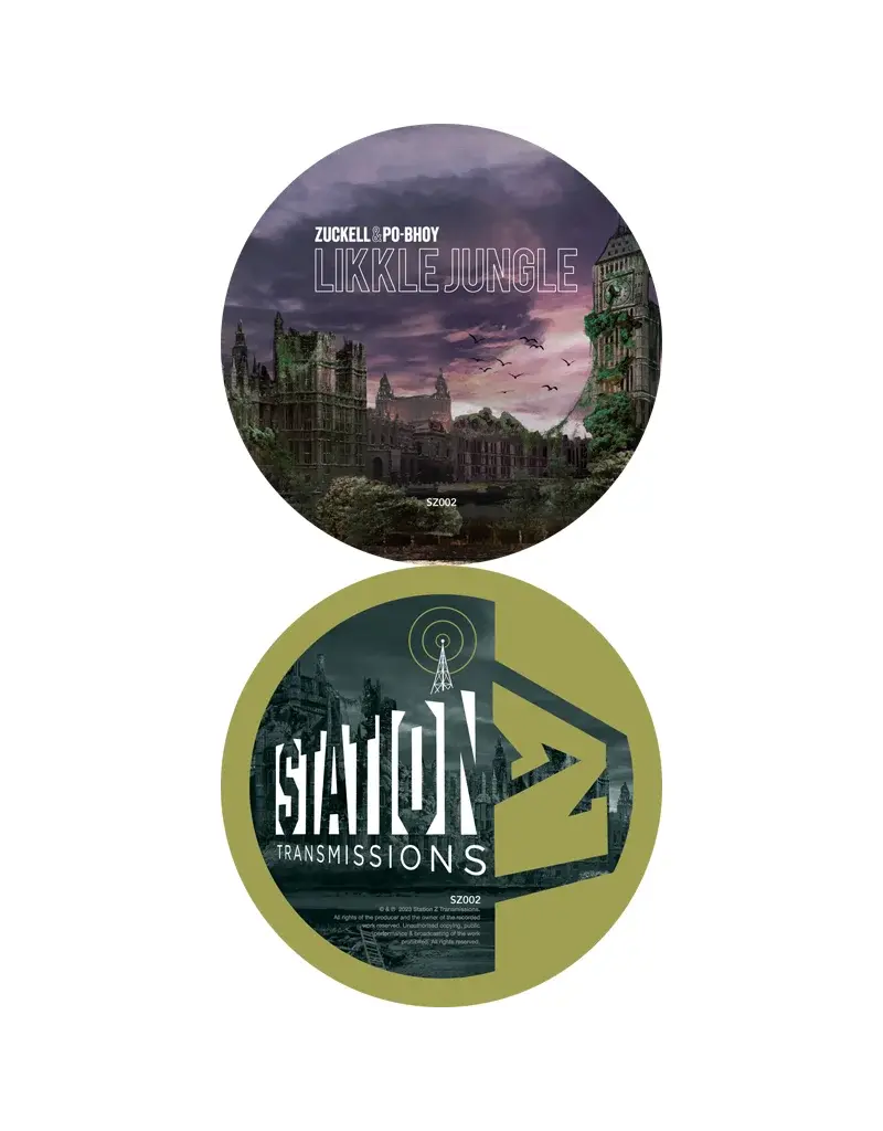 Turntable Training Wax Zuckell & Po-Bhoy LIKKLE JUNGLE 7" Scratch Record: 10 skip-less junglist vocal sentences