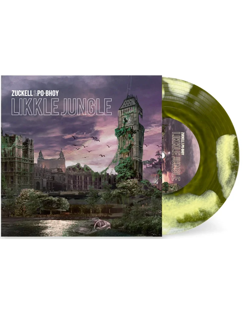 Turntable Training Wax Zuckell & Po-Bhoy LIKKLE JUNGLE 7" Scratch Record: 10 skip-less junglist vocal sentences