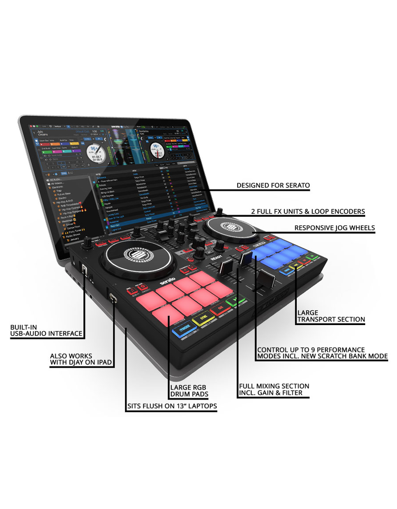 Reloop READY Compact 2-Channel DJ Controller for Serato