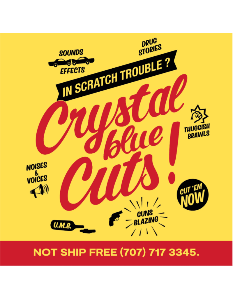 Beatsqueeze Crystal Blue Cuts: Transparent Blue 7" Scratch Record by Ugly Mac Beer (Import)