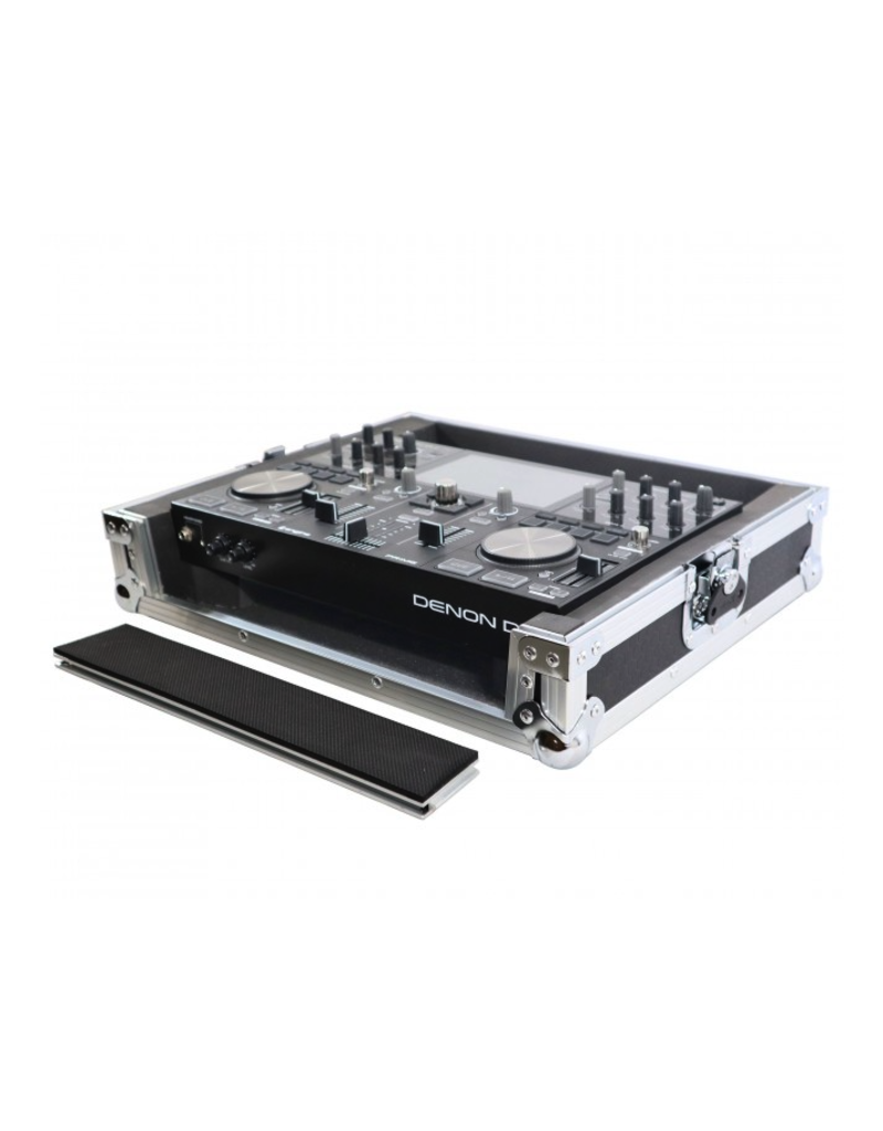 ProX ProX ATA Style Flight Travel Case for Denon DJ Prime Go - Silver On Black (X-PRIMEGO)