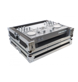 ProX ProX ATA Style Flight Travel Case for Denon DJ Prime Go - Silver On Black (X-PRIMEGO)