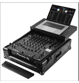 Odyssey V10 Mixer ATA Flight Case in Black with Glide Laptop Platform (FZGSDJMV10BL)
