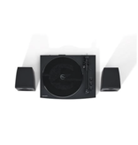 Crosley Crosley T150C Record Player Turntable with Speakers Shelf System - Black