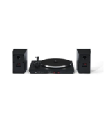 Crosley Crosley T150C Record Player Turntable with Speakers Shelf System - Black