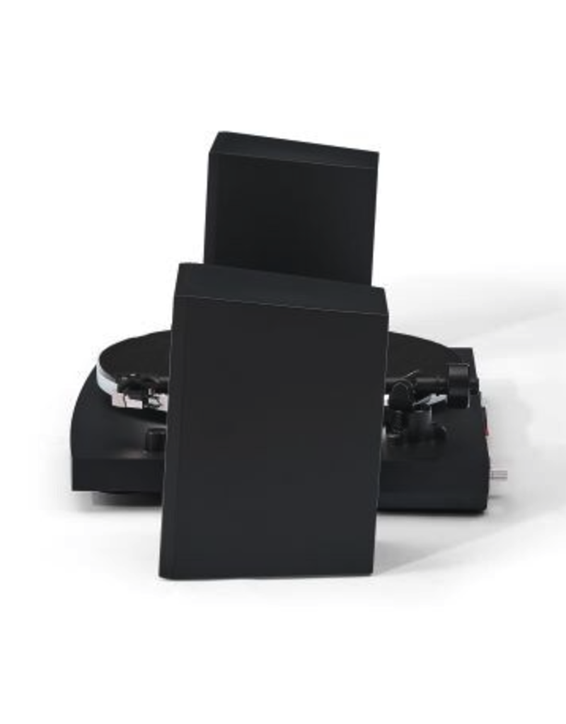 Crosley Crosley T150C Record Player Turntable with Speakers Shelf System - Black