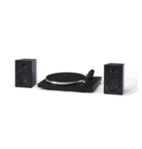 Crosley Crosley T150C Record Player Turntable with Speakers Shelf System - Black