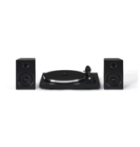 Crosley Crosley T150C Record Player Turntable with Speakers Shelf System - Black