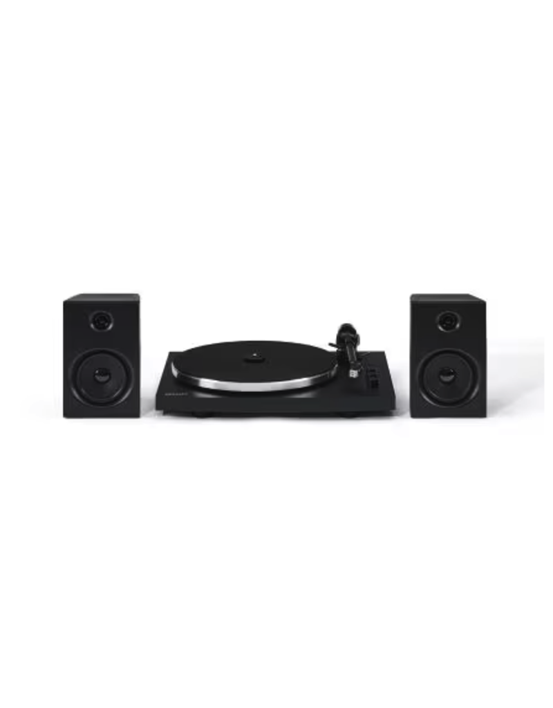 Crosley Crosley T150C Record Player Turntable with Speakers Shelf System - Black