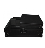 ProX ProX ATA Flight Hard Case for Large Format 12" Universal DJ Mixer w/ Laptop Shelf Black on Black (XS-M12LTBL)