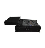 ProX ProX ATA Flight Hard Case for Large Format 12" Universal DJ Mixer w/ Laptop Shelf Black on Black (XS-M12LTBL)