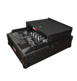 ProX ProX ATA Flight Hard Case for Large Format 12" Universal DJ Mixer w/ Laptop Shelf Black on Black (XS-M12LTBL)