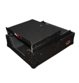 ProX ProX ATA Flight Hard Case for Large Format 12" Universal DJ Mixer w/ Laptop Shelf Black on Black (XS-M12LTBL)