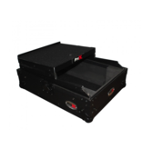 ProX ProX ATA Flight Hard Case for Large Format 12" Universal DJ Mixer w/ Laptop Shelf Black on Black (XS-M12LTBL)